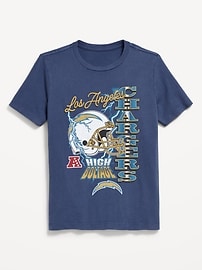 Image number 1 showing, NFL™ Los Angeles Chargers™ Gender-Neutral Graphic T-Shirt for Kids