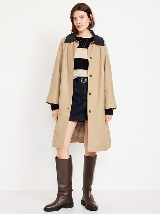 Image number 1 showing, Water-Resistant Long Barn Coat