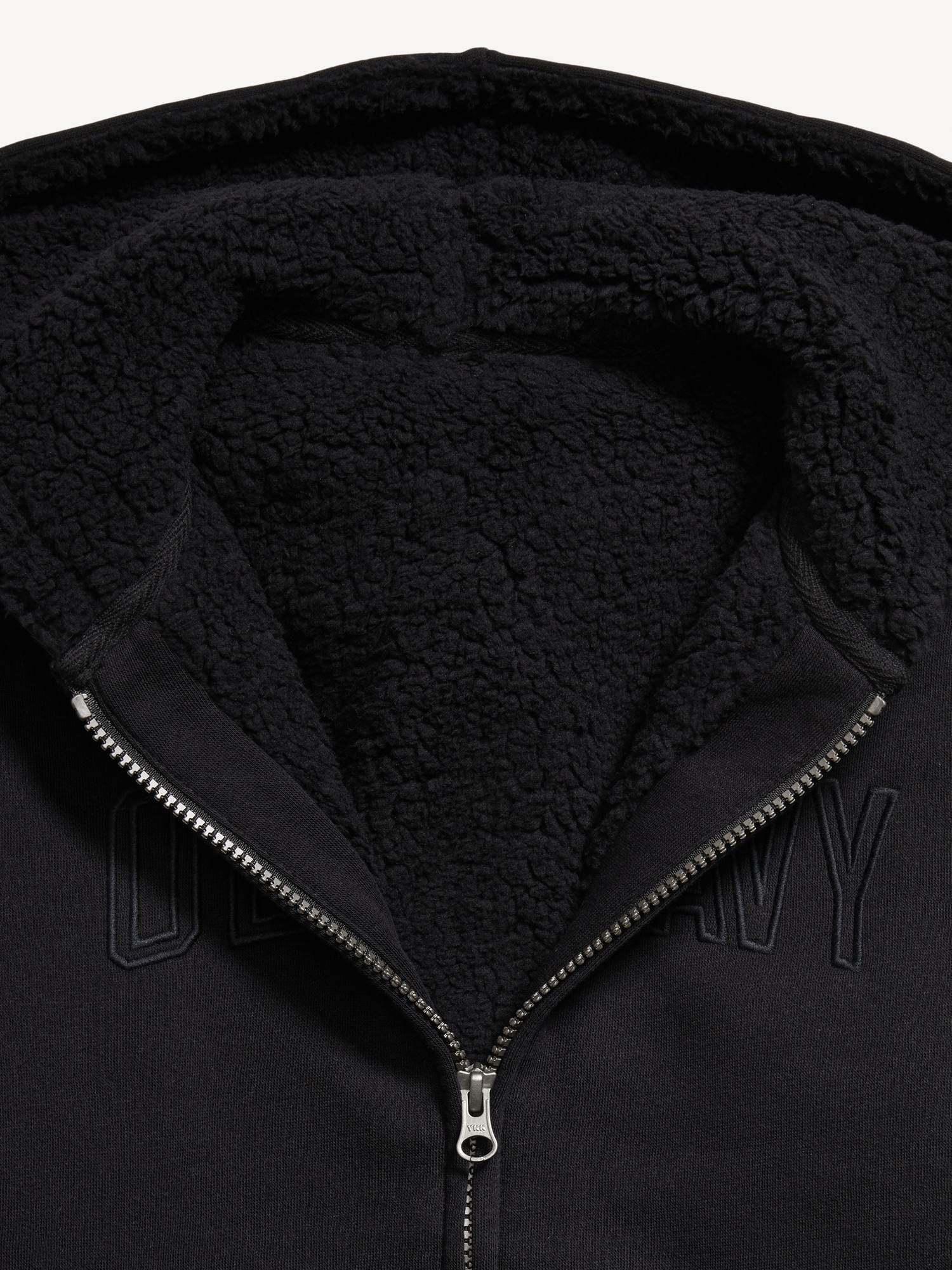 Logo-Graphic Sherpa-Lined Zip Hoodie for Boys