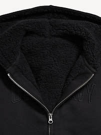 Image number 3 showing, Logo-Graphic Sherpa-Lined Zip Hoodie for Boys