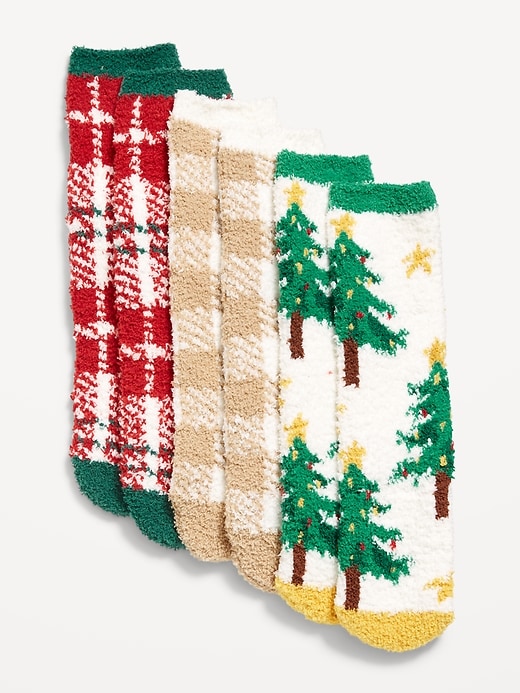 Image number 1 showing, 3-Pack Cozy Crew Socks for Women