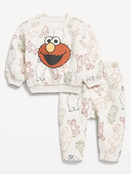 Image number 1 showing, Sesame Street™ Elmo Graphic Sweatshirt and Pants Set for Baby