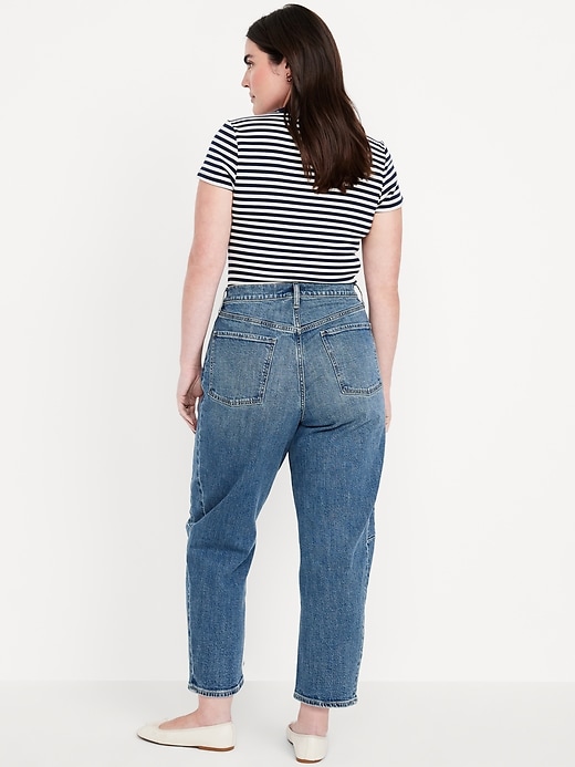 Image number 7 showing, High-Waisted Barrel Ankle Jeans