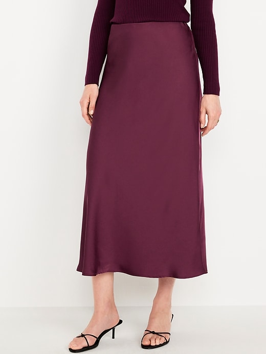 Image number 2 showing, Satin Maxi Skirt