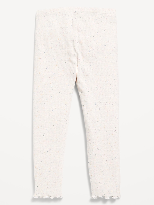 Image number 2 showing, Textured Full-Length Leggings for Toddler Girls