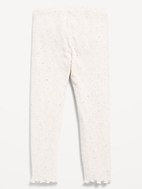 Image number 2 showing, Textured Full-Length Leggings for Toddler Girls