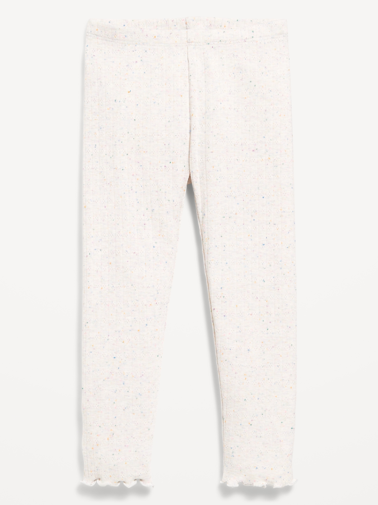 Textured Full-Length Leggings for Toddler Girls