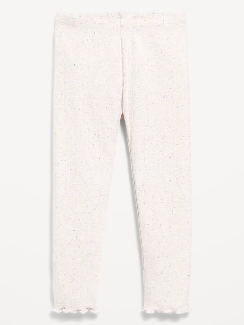 Textured Full-Length Leggings for Toddler Girls