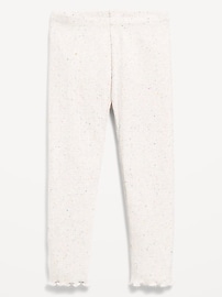 Image number 1 showing, Textured Full-Length Leggings for Toddler Girls