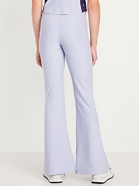Image number 2 showing, High-Waisted PowerSoft Flare-Leg Performance Leggings for Girls