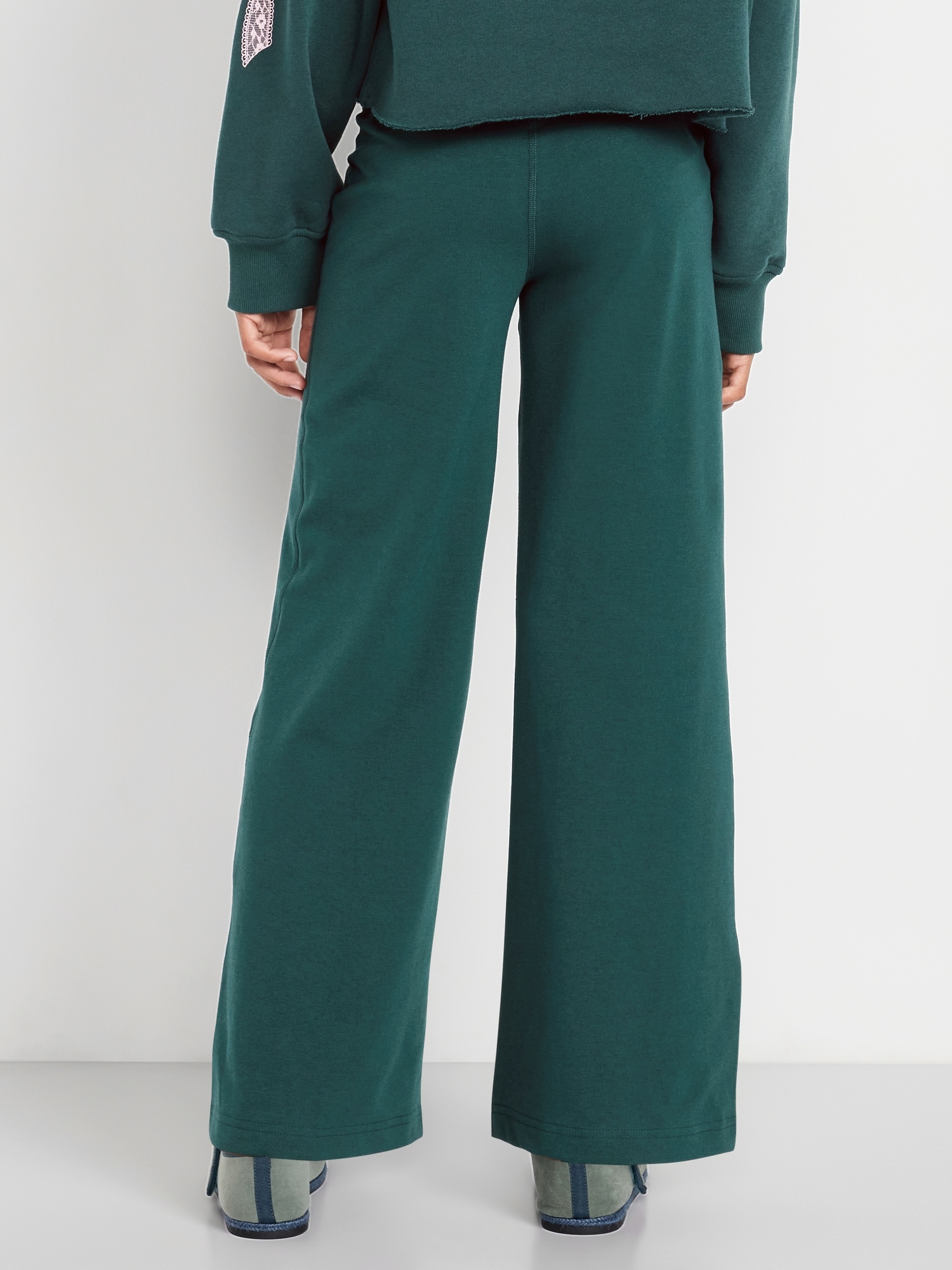 High-Waisted PowerChill Crossover Wide-Leg Leggings for Girls