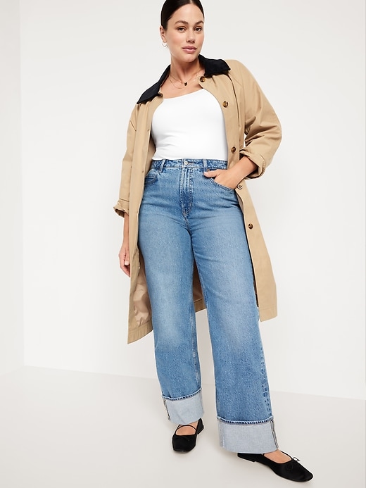 Image number 3 showing, Fitted Double-Layer Scoop-Neck Top