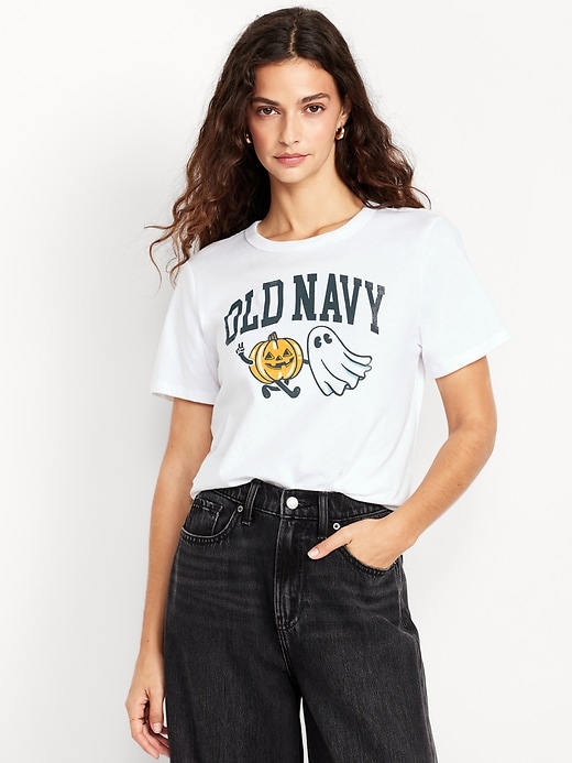 Image number 1 showing, EveryWear Crew-Neck Logo-Graphic T-Shirt