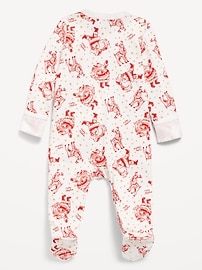 Image number 2 showing, 2-Way-Zip Sleep & Play Footed One-Piece for Baby