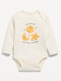 Image number 1 showing, Long-Sleeve Graphic Bodysuit for Baby