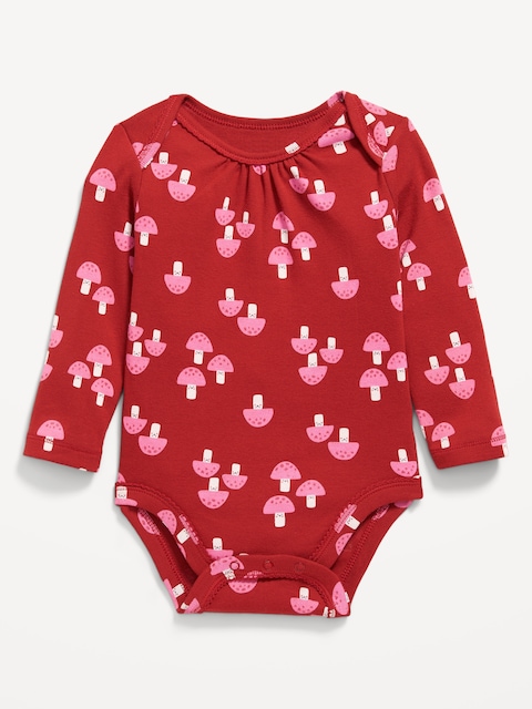 Printed Long-Sleeve Bodysuit for Baby