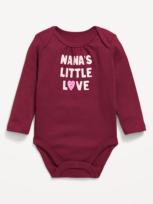 Image number 1 showing, Long-Sleeve Graphic Bodysuit for Baby