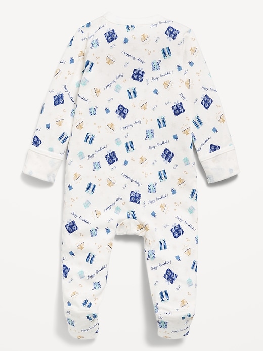 Image number 2 showing, 2-Way-Zip Sleep & Play Footed One-Piece for Baby