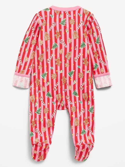 Image number 2 showing, 2-Way-Zip Sleep & Play Footed One-Piece for Baby