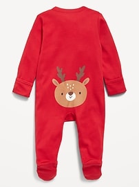 Image number 2 showing, Unisex Sleep & Play 2-Way-Zip Footed One-Piece for Baby