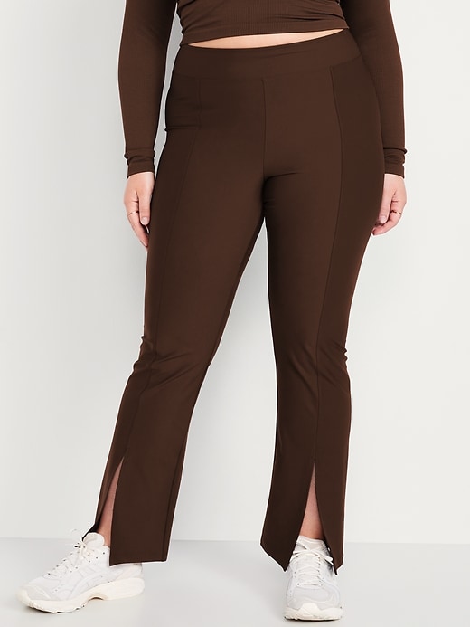 Image number 5 showing, Extra High-Waisted PowerSoft Split-Flare Leggings