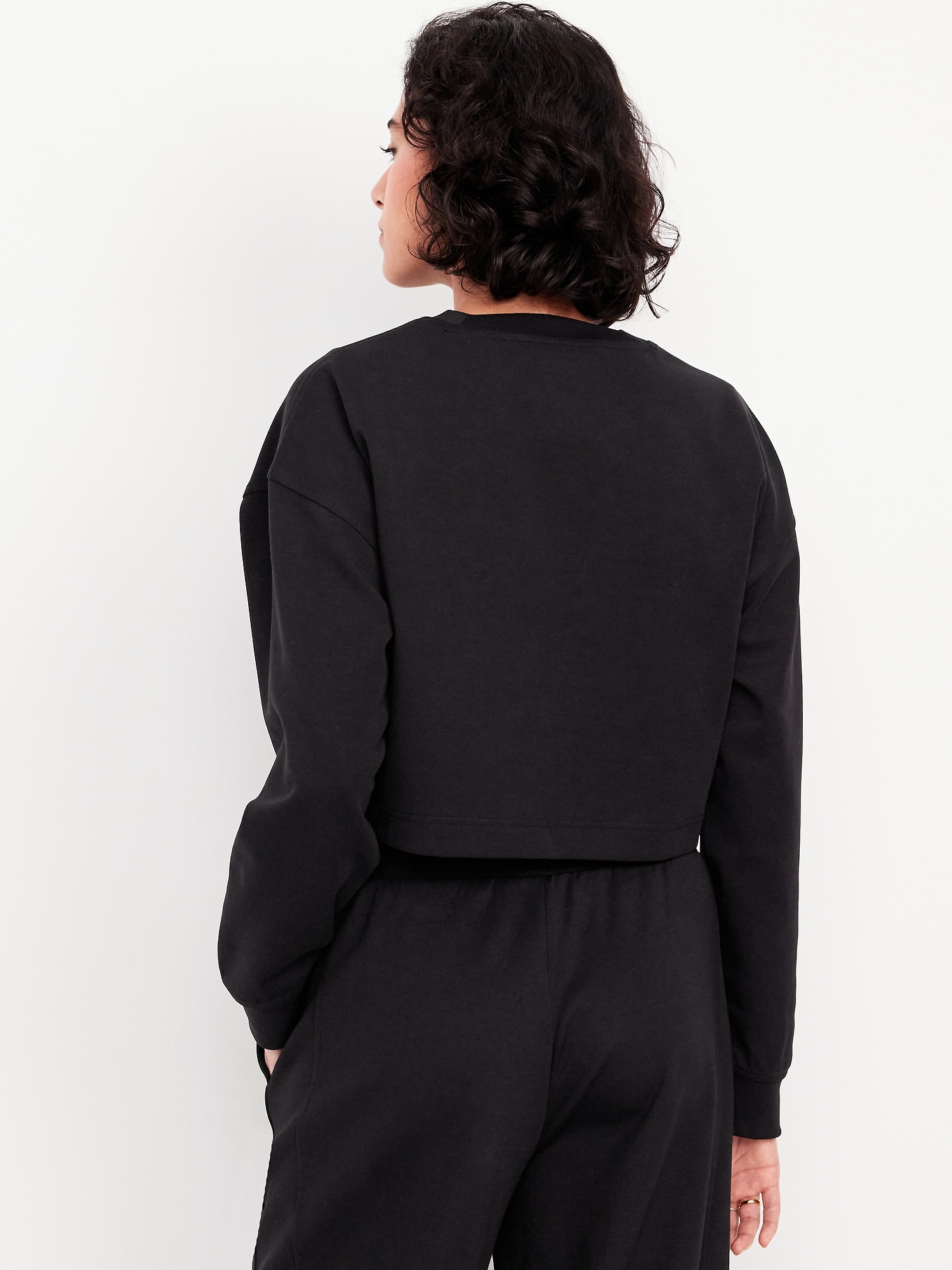 Dynamic Fleece Oversized Crop Sweatshirt