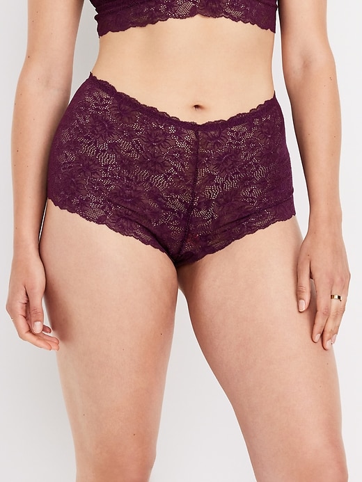 Image number 5 showing, Lace Boyshort Underwear