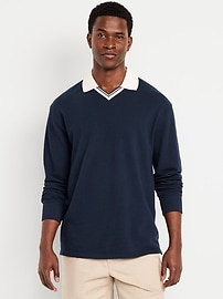Image number 1 showing, Loose Fit Pique Polo