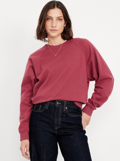 SoComfy Oversized Raglan Sweatshirt - Umber Earth