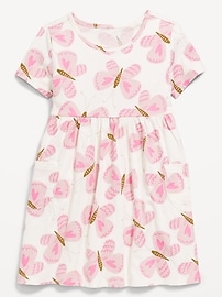 Image number 1 showing, Printed Jersey-Knit Short-Sleeve Dress for Toddler Girls