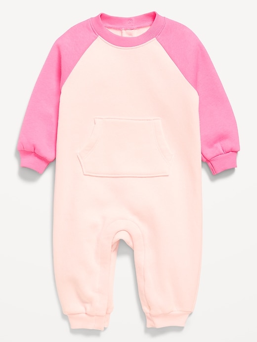 Image number 1 showing, Long-Sleeve Fleece One-Piece Jumpsuit for Baby