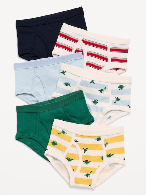 Underwear Brief 6-Pack for Toddler Boys - Dino