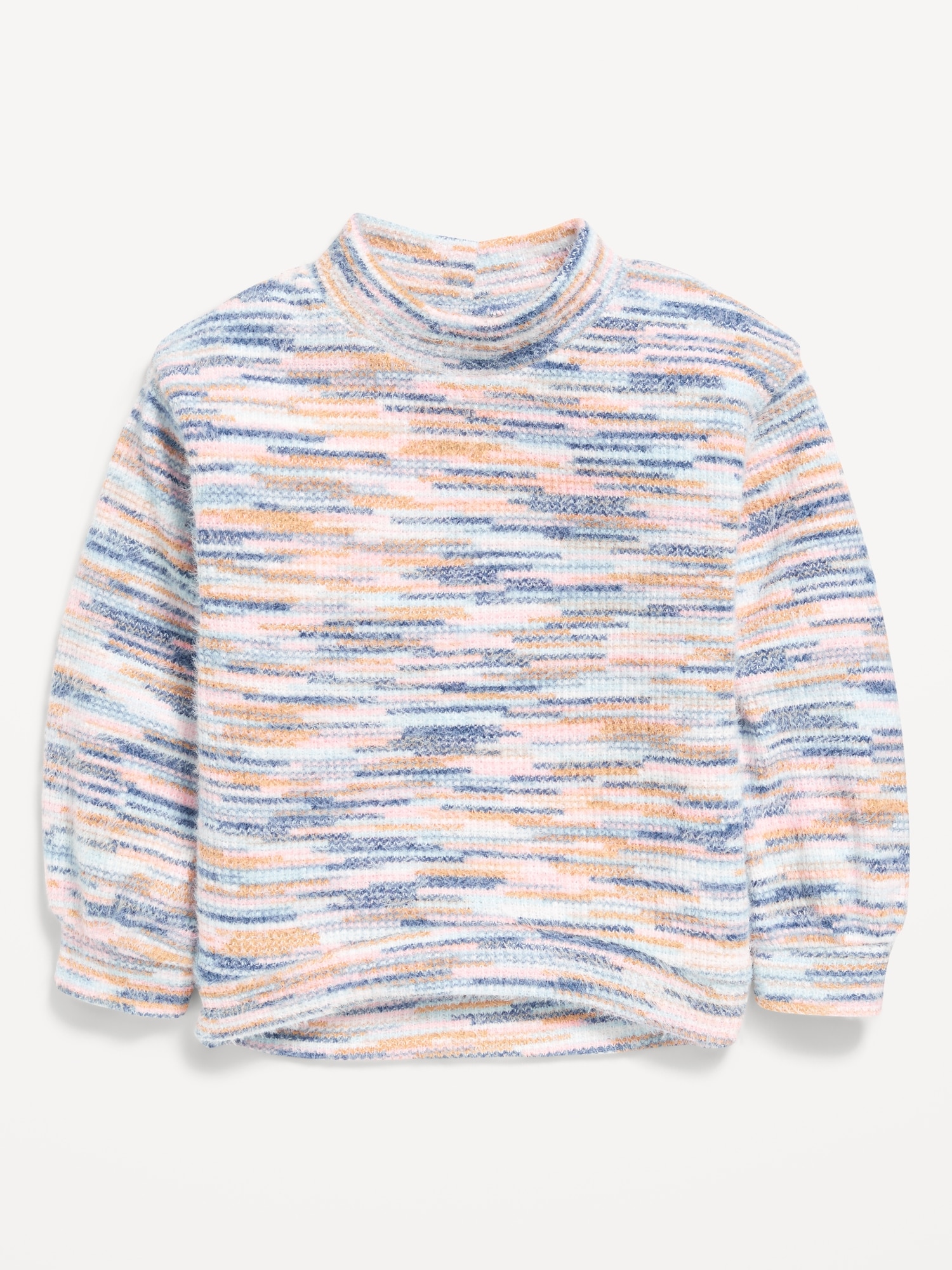 Cozy Mock-Neck Chenille Sweater for Toddler Girls