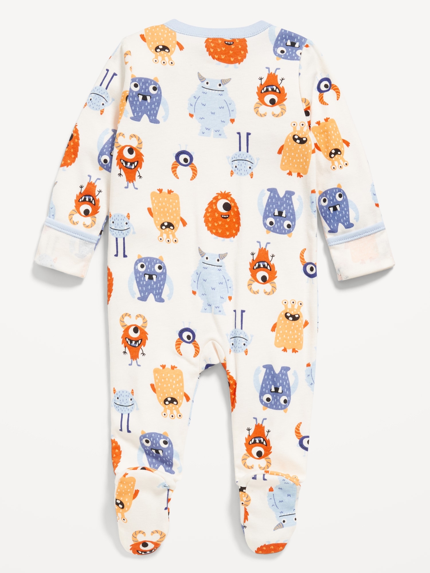 2-Way-Zip Sleep & Play Pocket Footed One-Piece for Baby