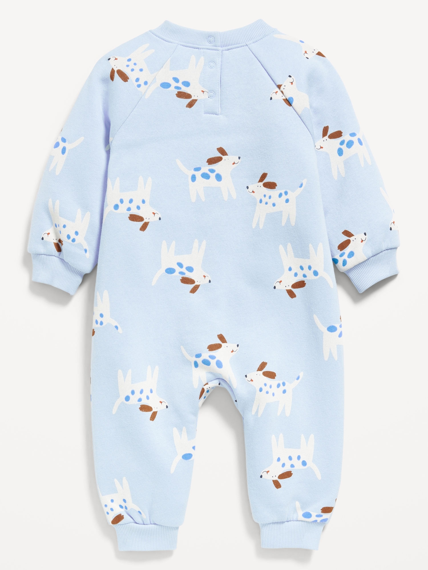 Long-Sleeve Fleece One-Piece Jumpsuit for Baby