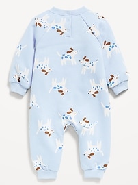 Image number 2 showing, Long-Sleeve Fleece One-Piece Jumpsuit for Baby