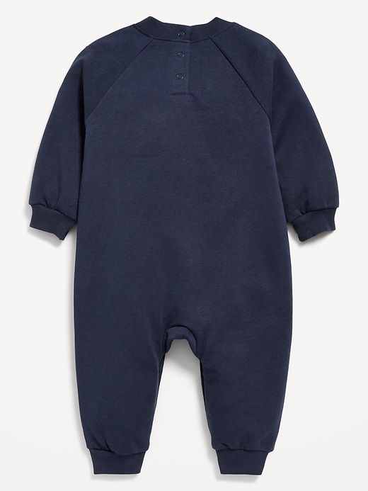 Image number 2 showing, Long-Sleeve Fleece One-Piece Jumpsuit for Baby