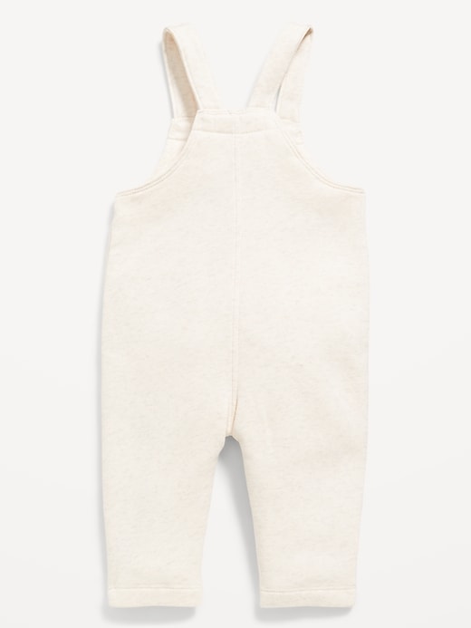 Image number 2 showing, Fleece Button-Front Overalls for Baby