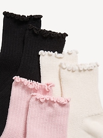 Image number 2 showing, Ruffle-Cuff Crew Socks 3-Pack for Toddler & Baby