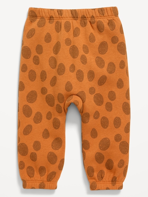 Printed Sweatpants for Baby - Brown Dots