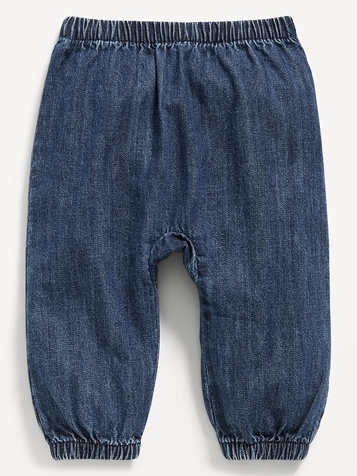 Image number 1 showing, Pull-On Chambray Pants for Baby