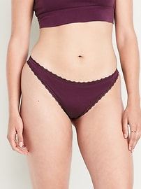 Image number 4 showing, Mid-Rise Everday Cotton Thong