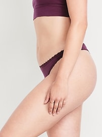 Image number 5 showing, Mid-Rise Everday Cotton Thong