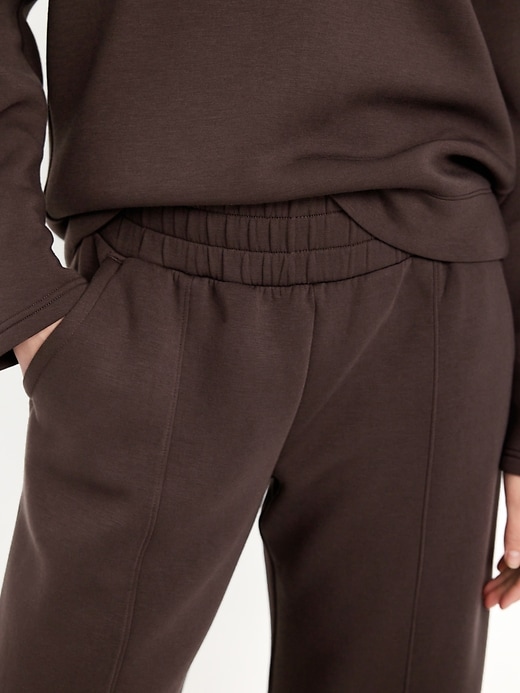 Image number 3 showing, High-Waisted Bounce Fleece Wide-Leg Sweatpants