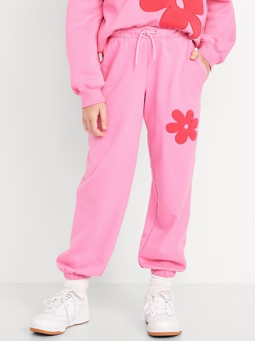 Image number 1 showing, Favorite Fleece High-Waisted Jogger Sweatpants for Girls