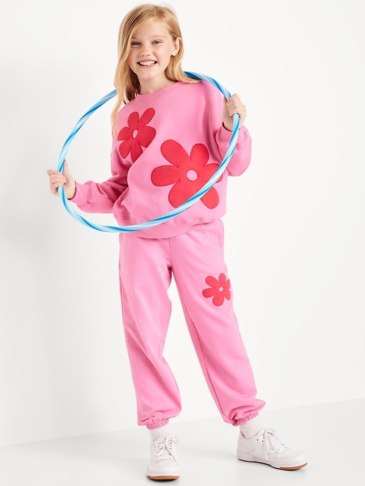 Image number 3 showing, Favorite Fleece High-Waisted Jogger Sweatpants for Girls