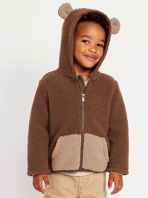 Image number 1 showing, Critter Hooded Jacket for Toddler Boys