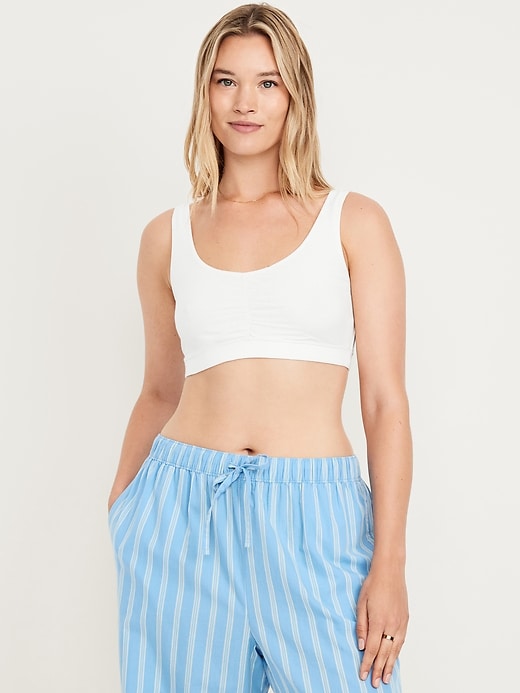 Image number 3 showing, Ruched Cotton Bralette