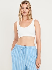 Image number 3 showing, Ruched Cotton Bralette