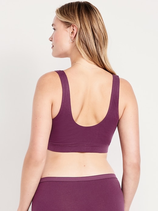 Image number 5 showing, Ruched Cotton Bralette